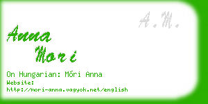anna mori business card